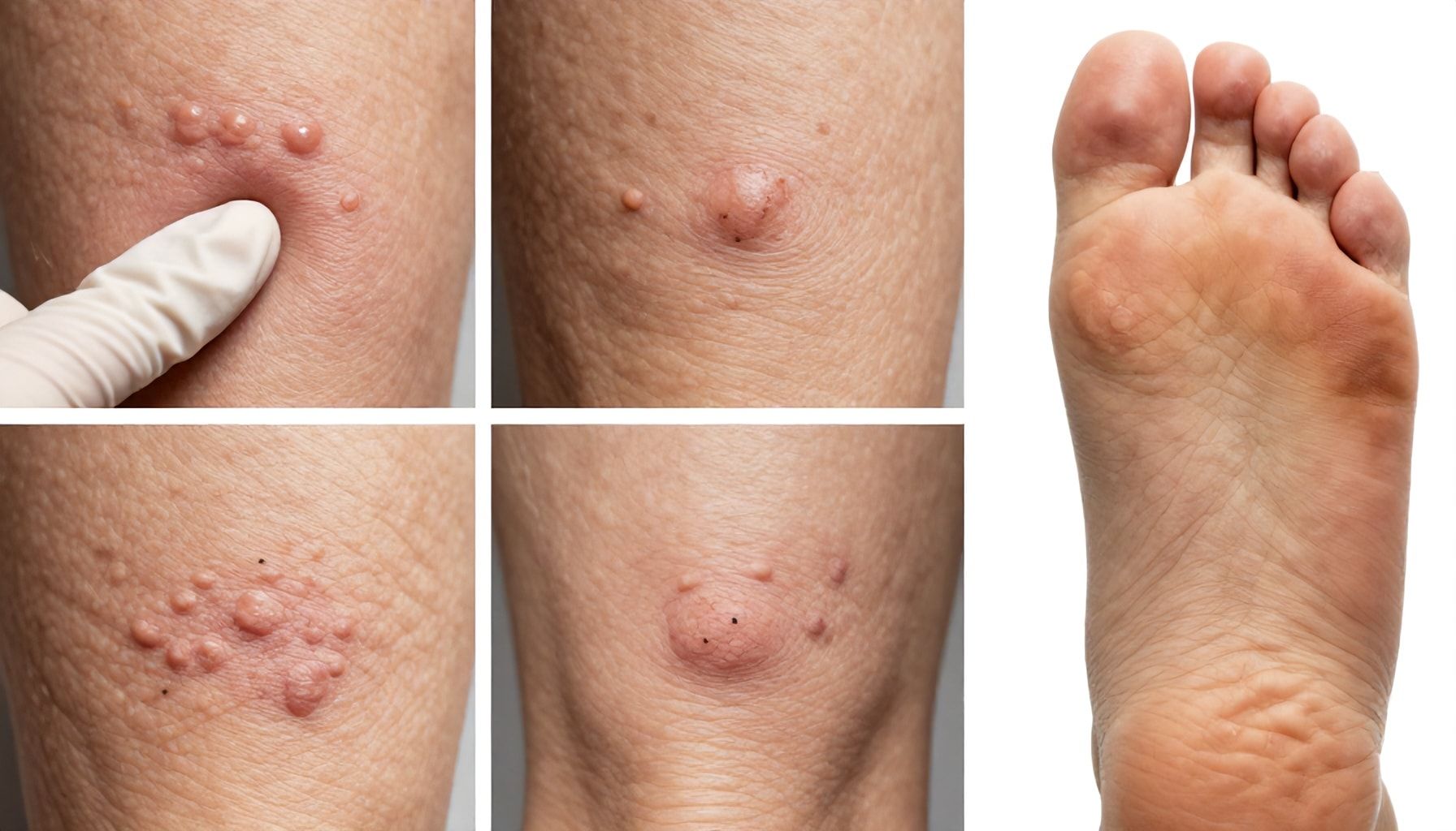 Señales que no debes ignorar: síntomas por tipo de verruga*