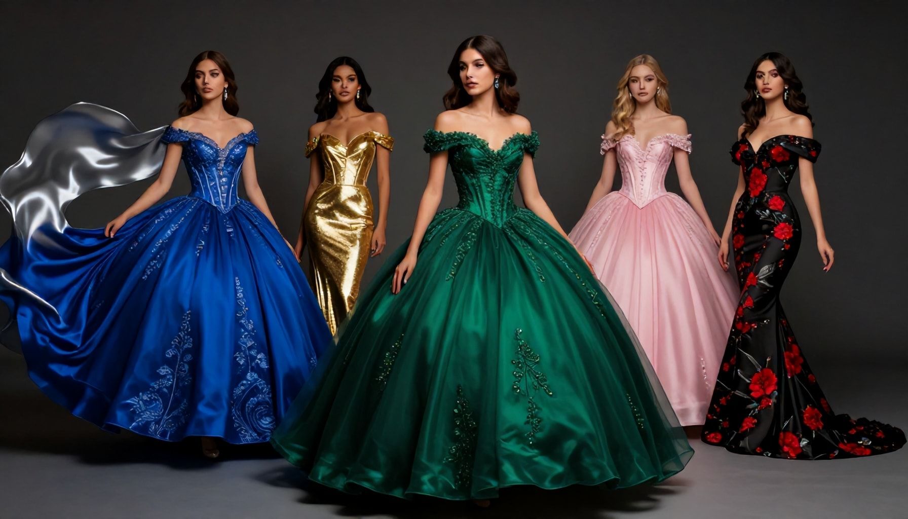 Telas, colores y siluetas: Lo que define un vestido de 15 años moderno*