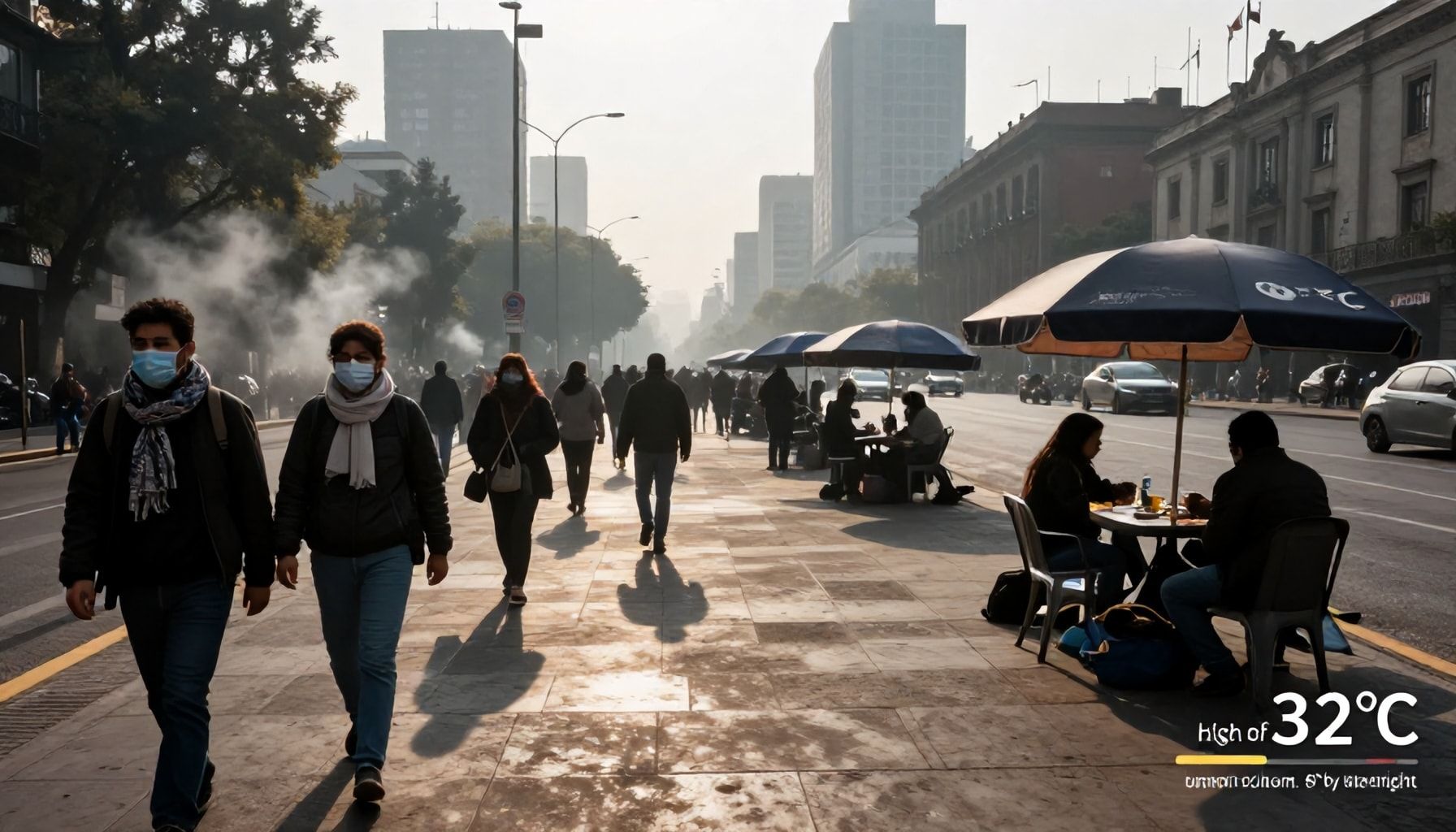 Clima en CDMX mañana: Pronóstico por horas y alertas vigentes 1 Temperaturas extremas en la capital: del frío matutino al calor vespertino