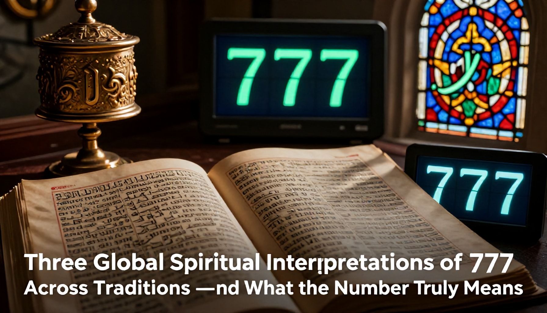 Tres interpretaciones espirituales del 777 según tradiciones globales