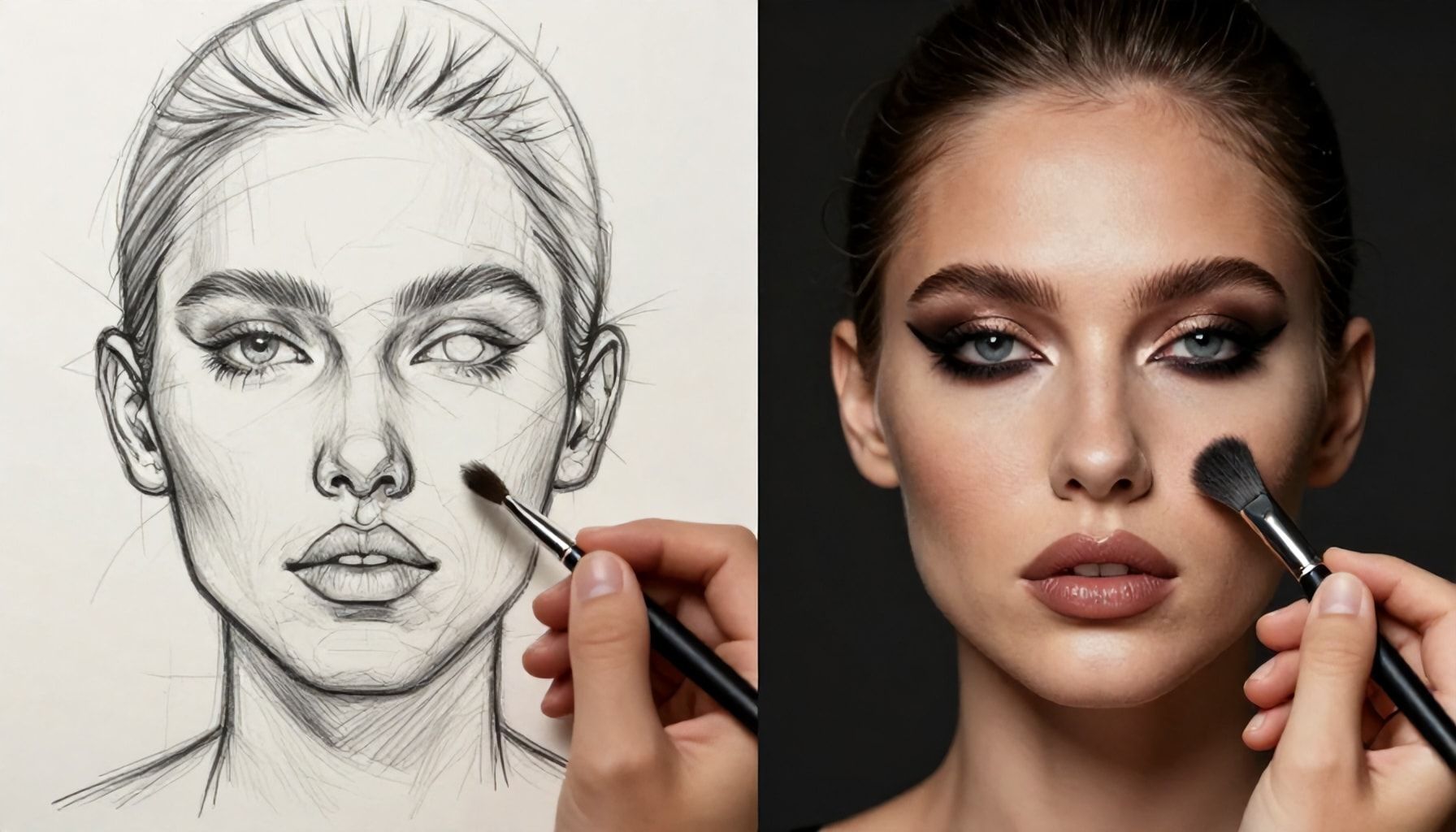 Tutorial paso a paso: del boceto al rostro terminado*